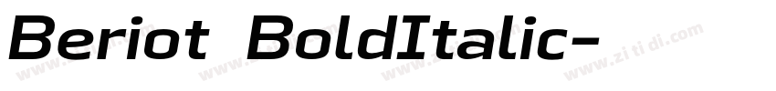 Beriot BoldItalic字体转换